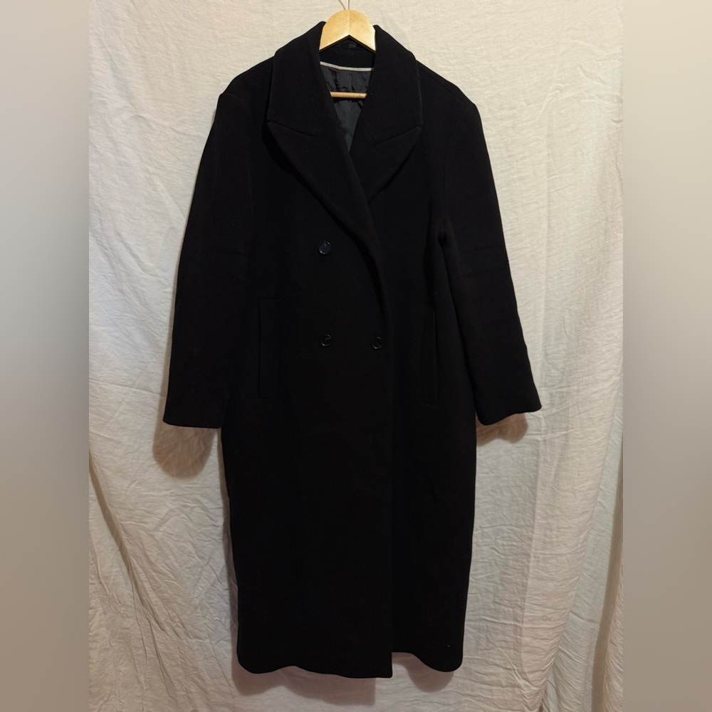 COS Black Pea Coat